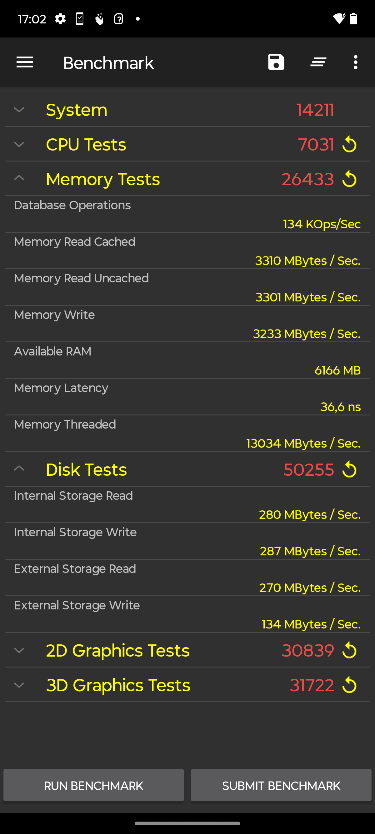test performances interface motorola edge 50 neo (3)