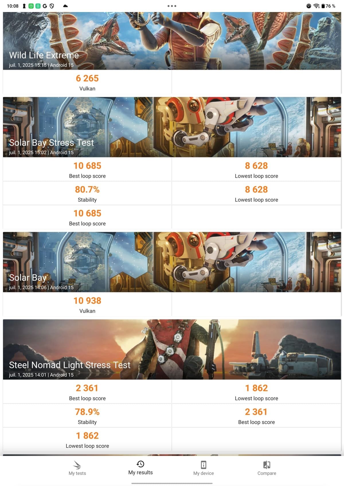 performances de la oneplus pad 3