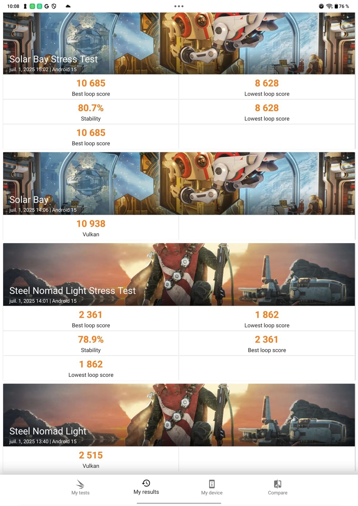 performances de la oneplus pad 3