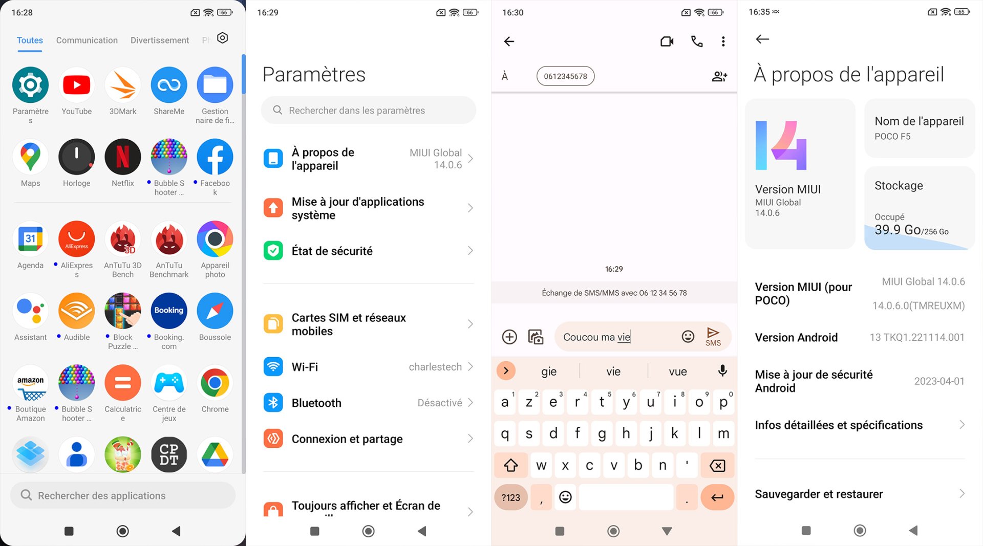 Interface Poco F5