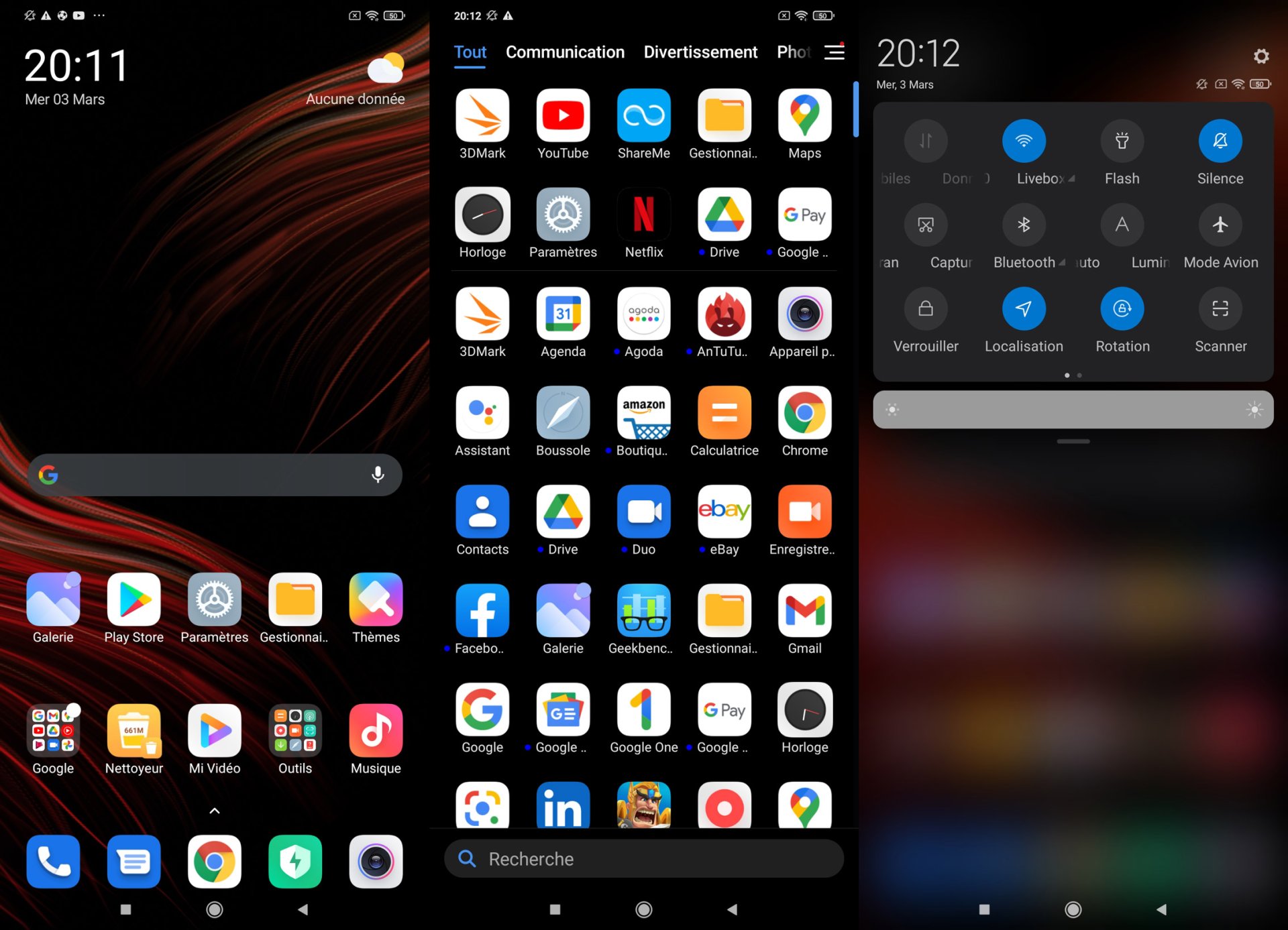 Interface MIU du Poco M3