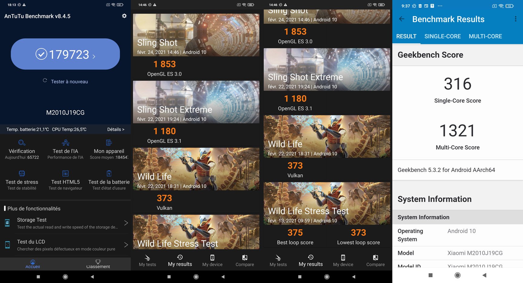 Benchmarks Poco M3