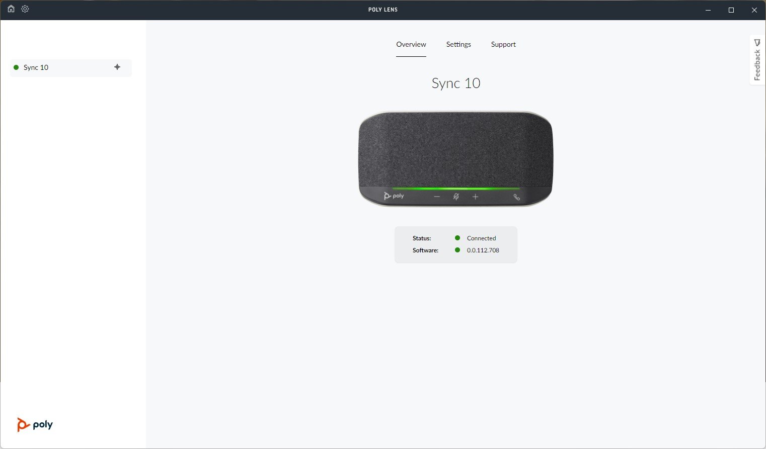 Application Poly Sync 10