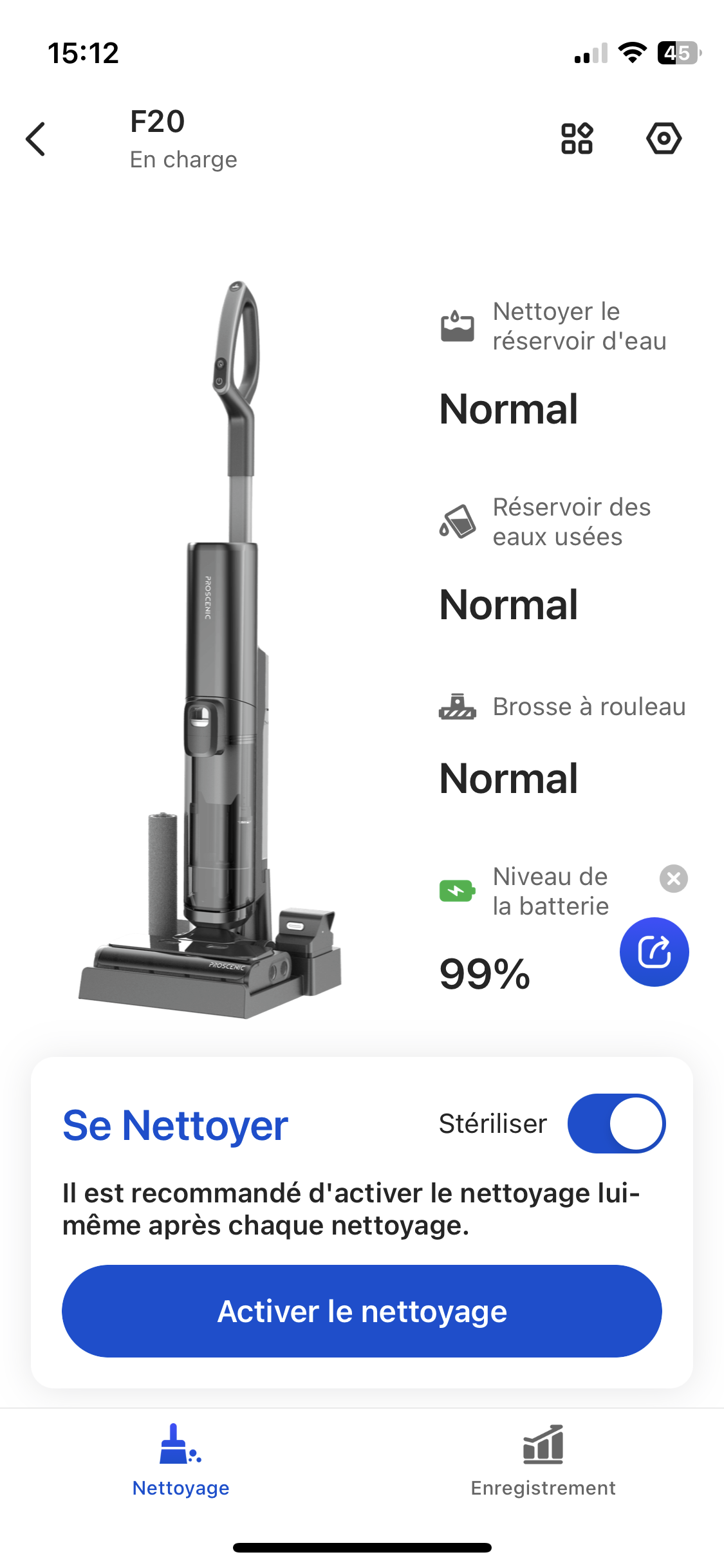 Application proscenic
