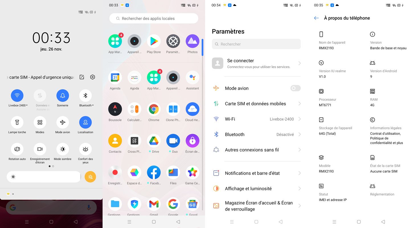 realme ui sur le realme 7i
