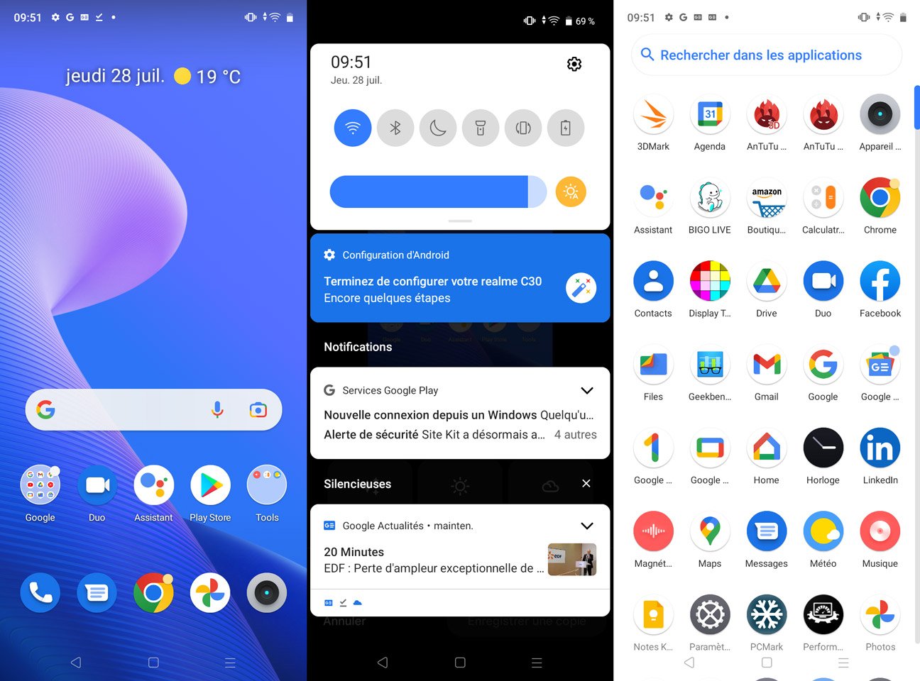 Interface realme C30