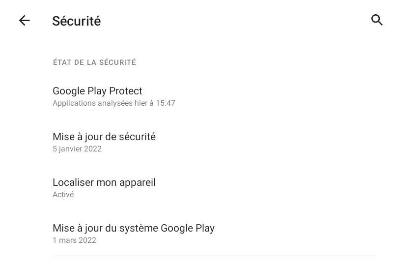 Test realme Pad mini : Verrouillage et sécurité de la realme Pad mini