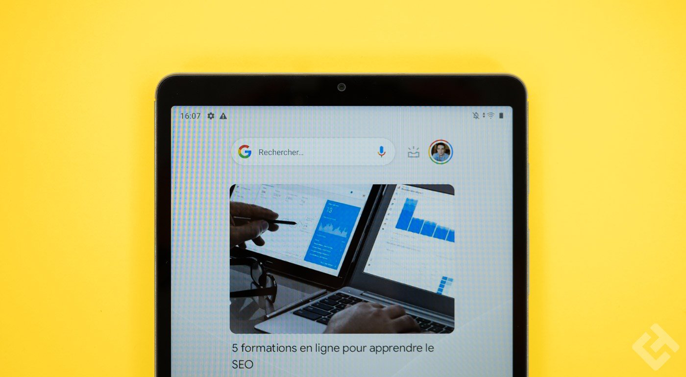 Test realme Pad mini : Écran de la realme Pad mini