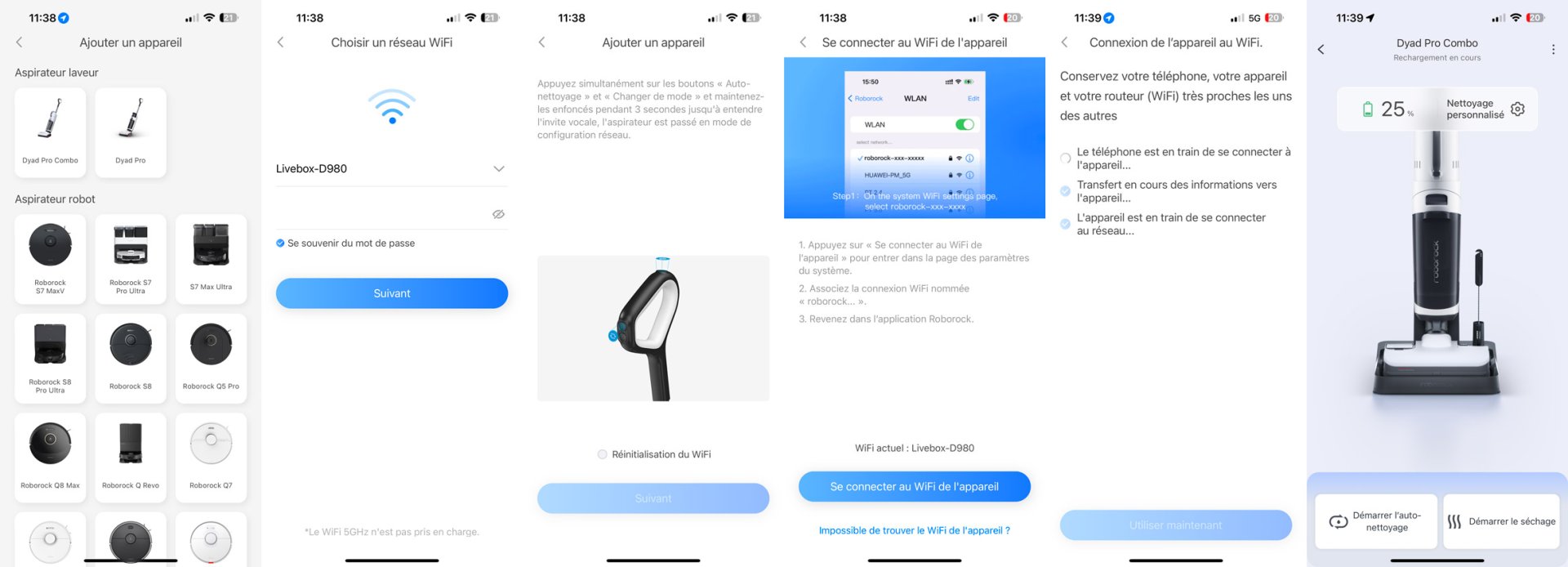 configuration du dyad pro combo