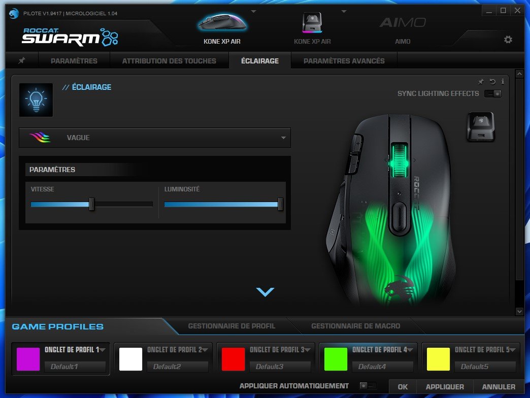 roccat swarm Roccat Kone XP Air