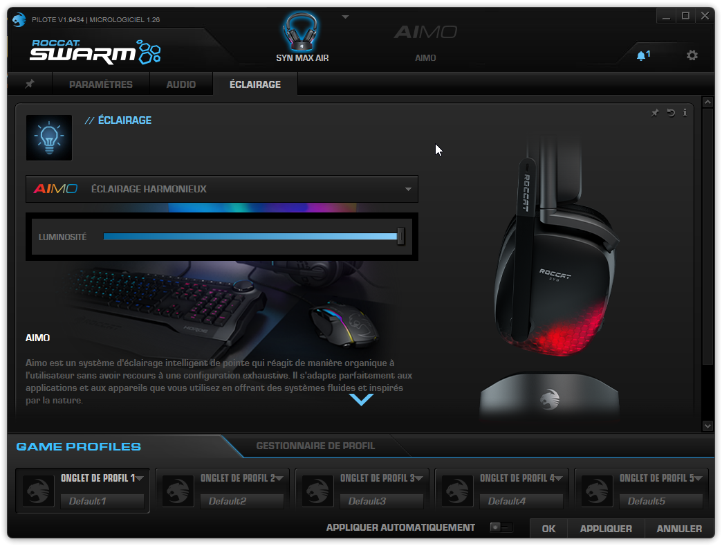 Logiciel Roccat Swarm