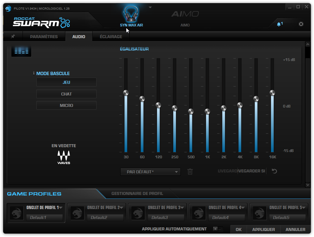 Logiciel Roccat Swarm