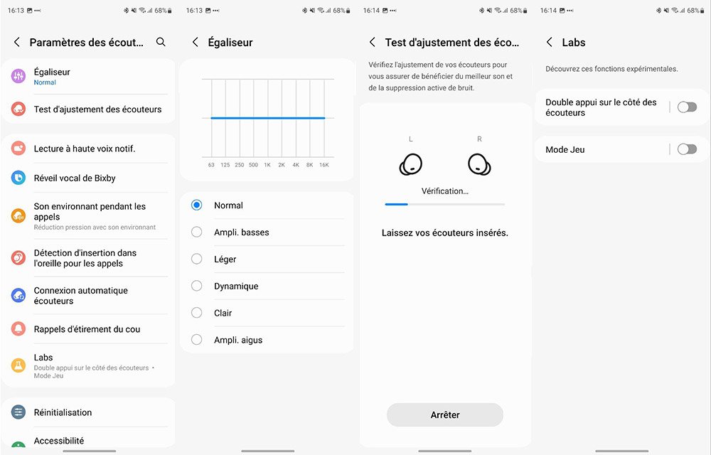 Application des Samsung Galaxy Buds 2 Pro