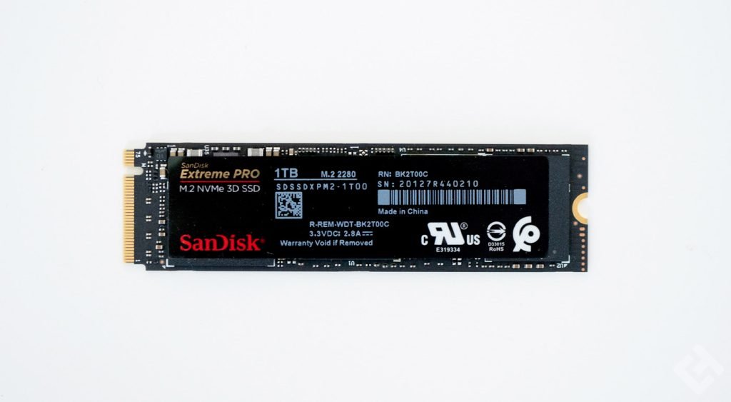 test du sandisk extreme pro M.2 nvme 3D
