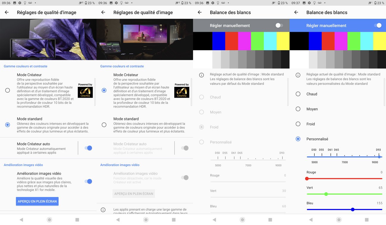 colorimétrie du smartphone