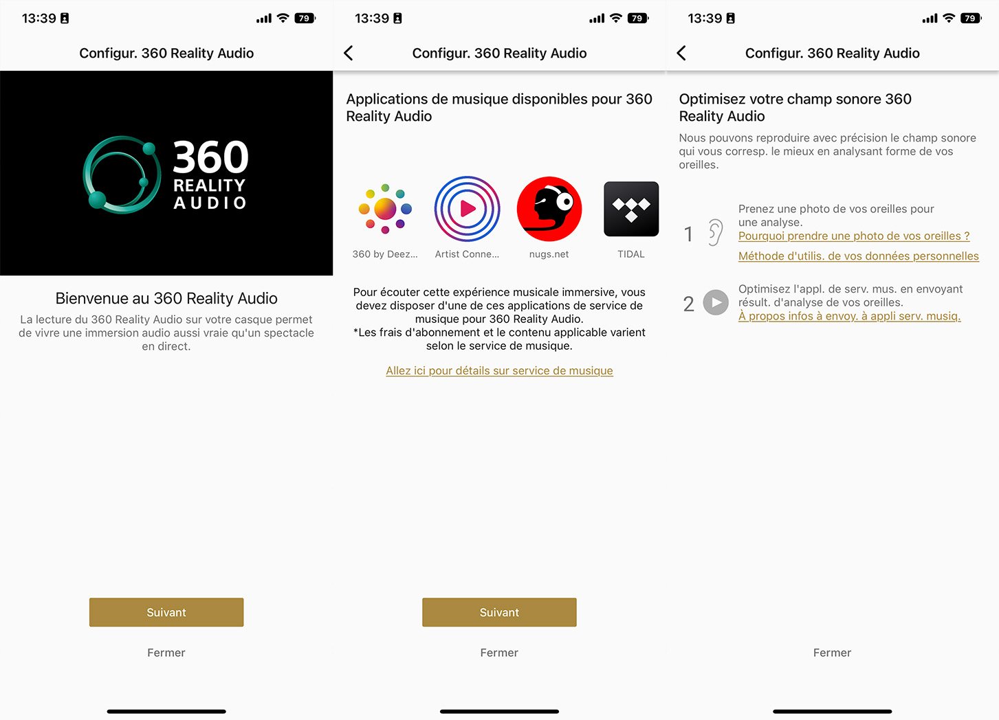 Application du Sony WH-1000XM5