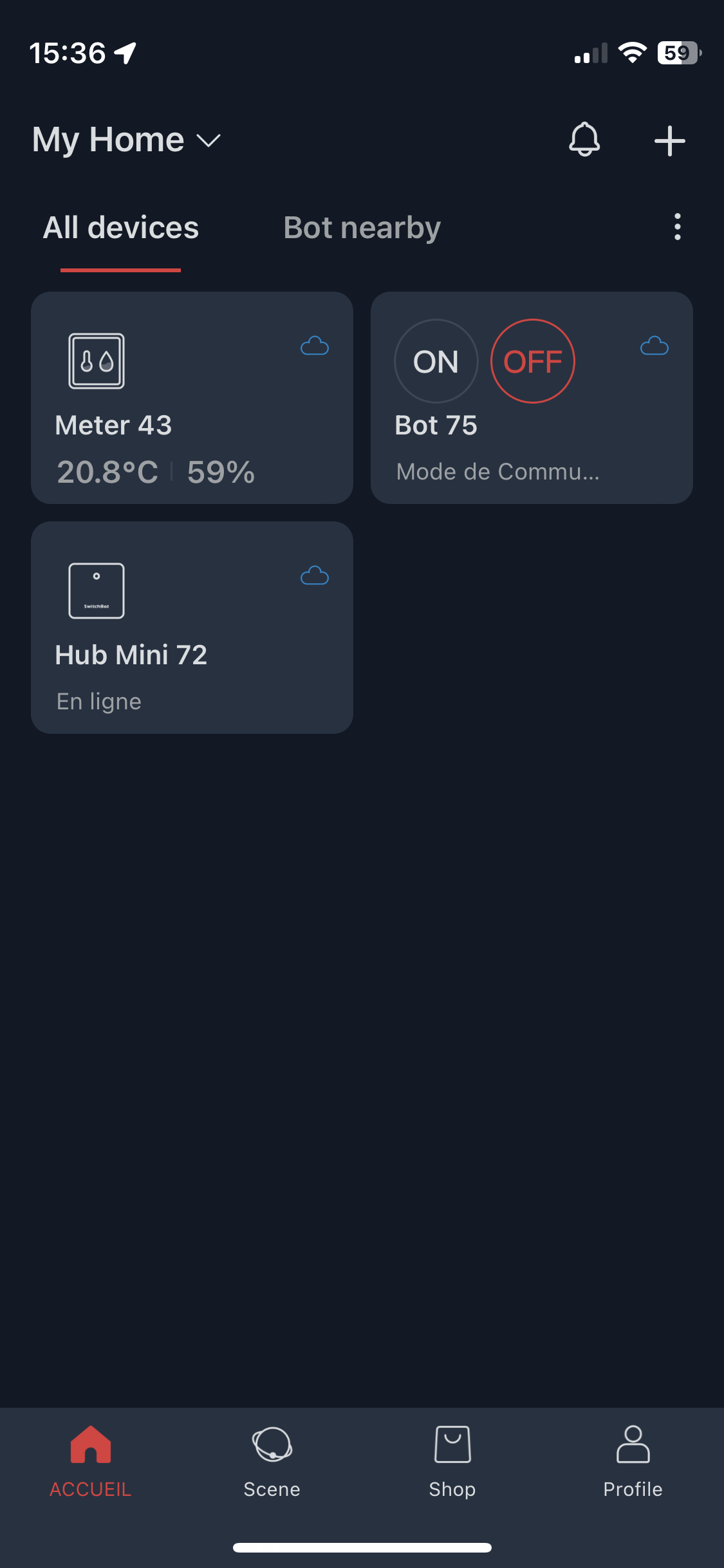 Application SwitchBot