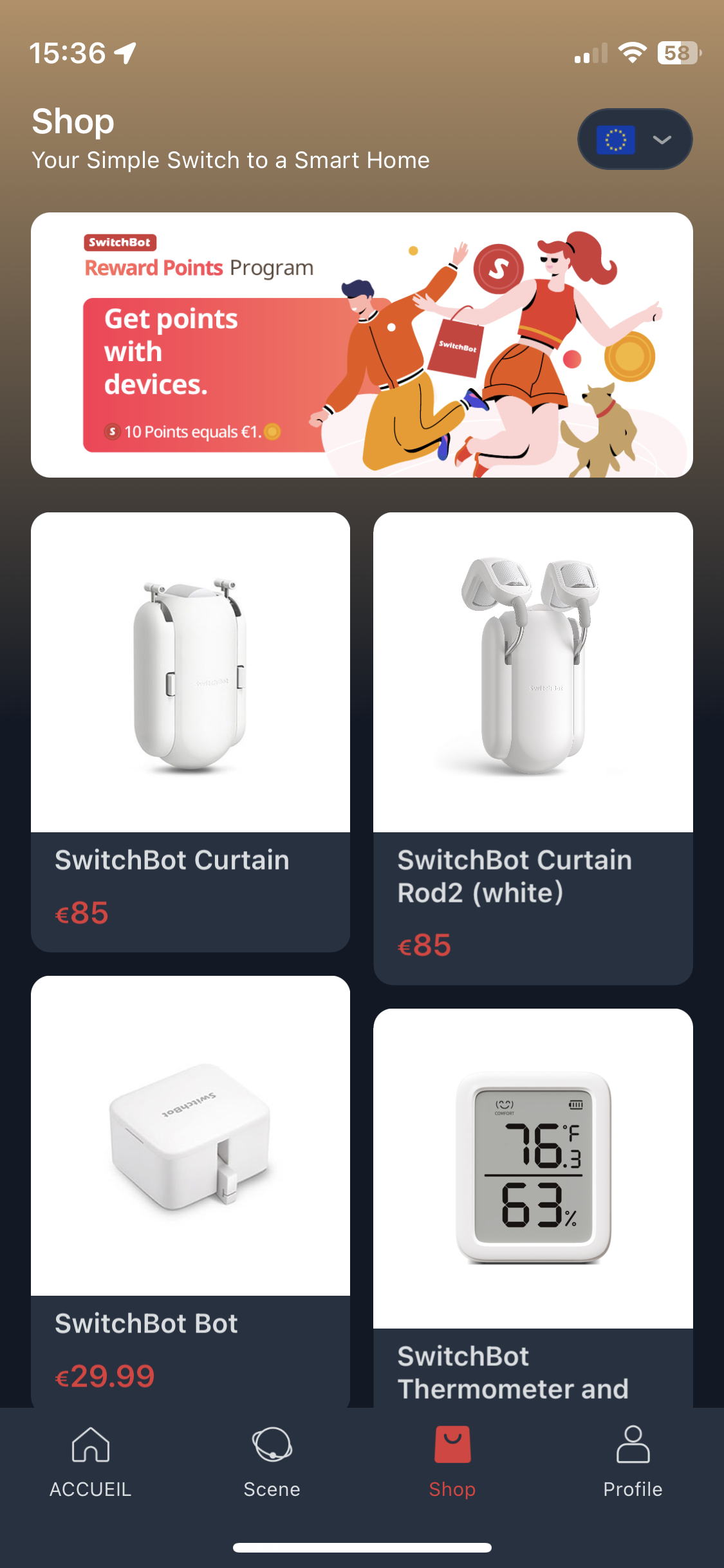 Application SwitchBot
