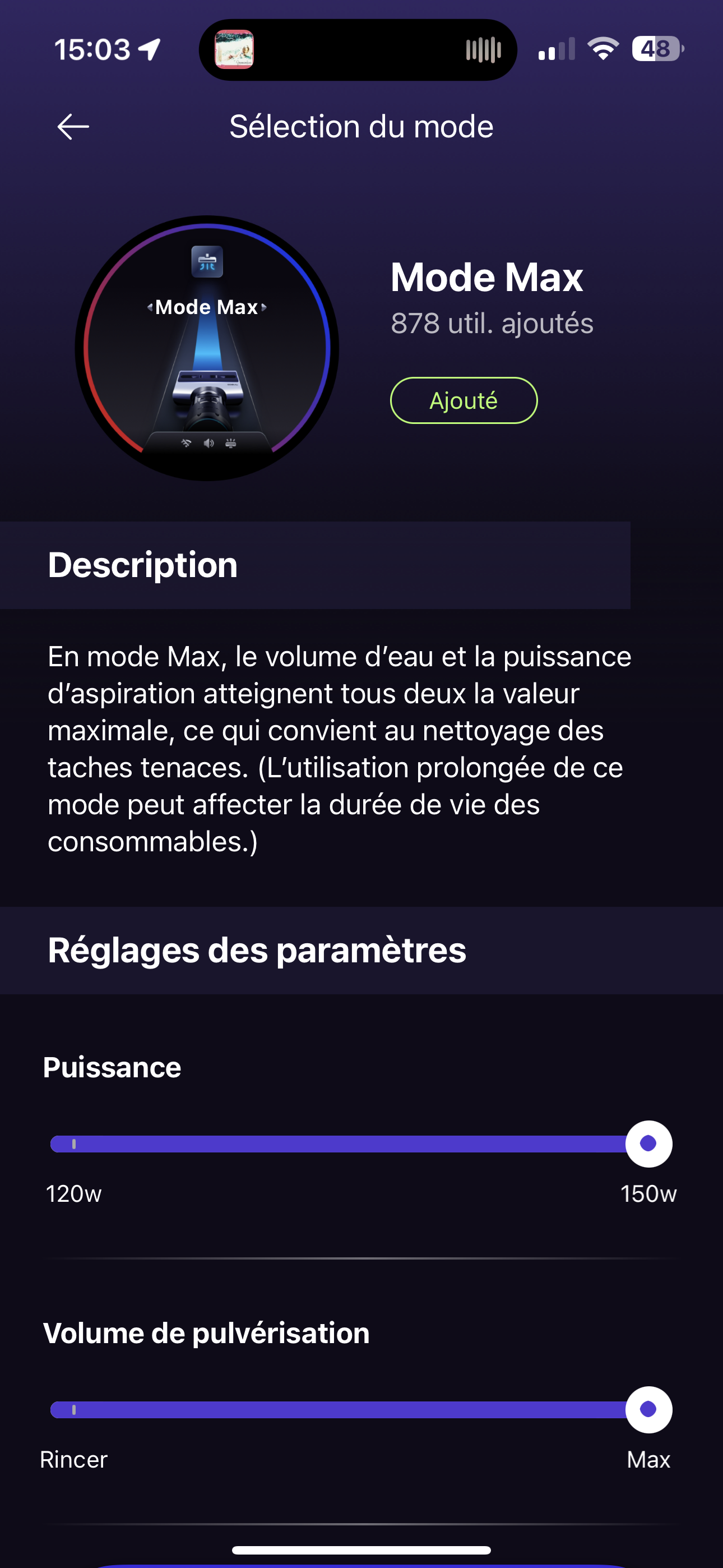 application du tineco s7 pro