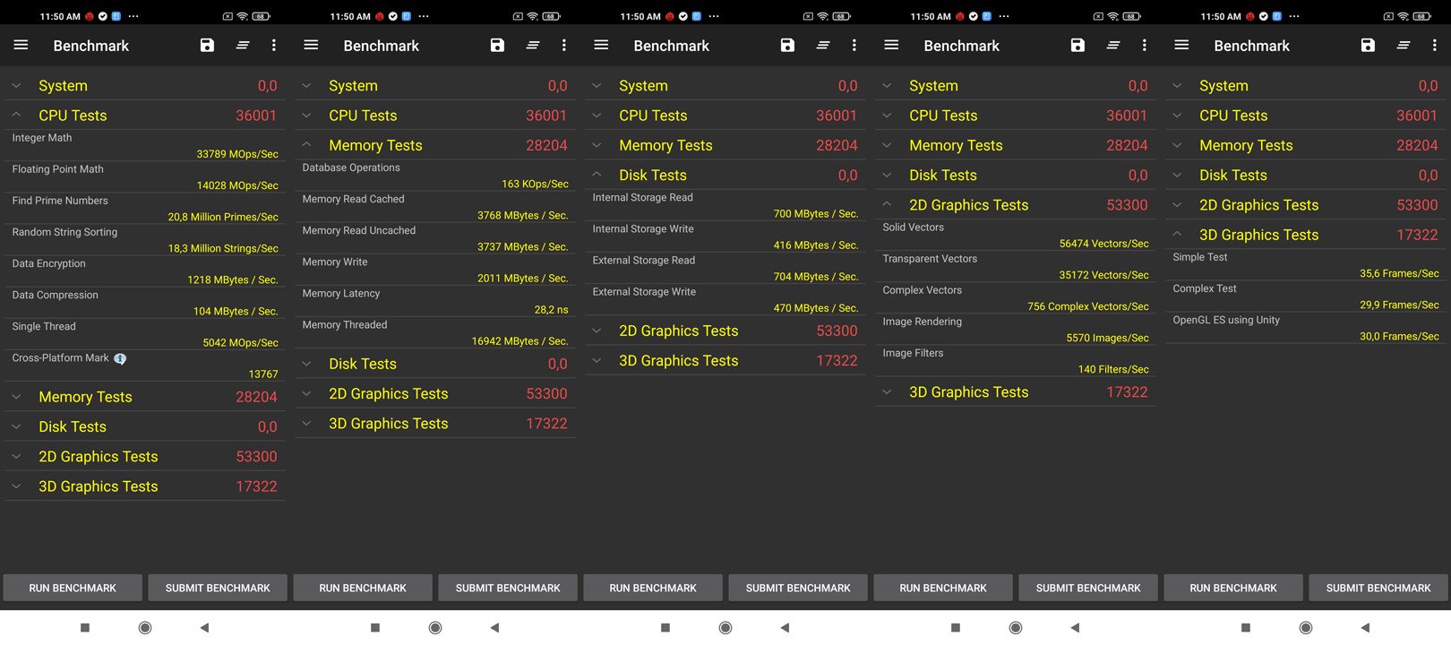 benchmark mi 10t pro