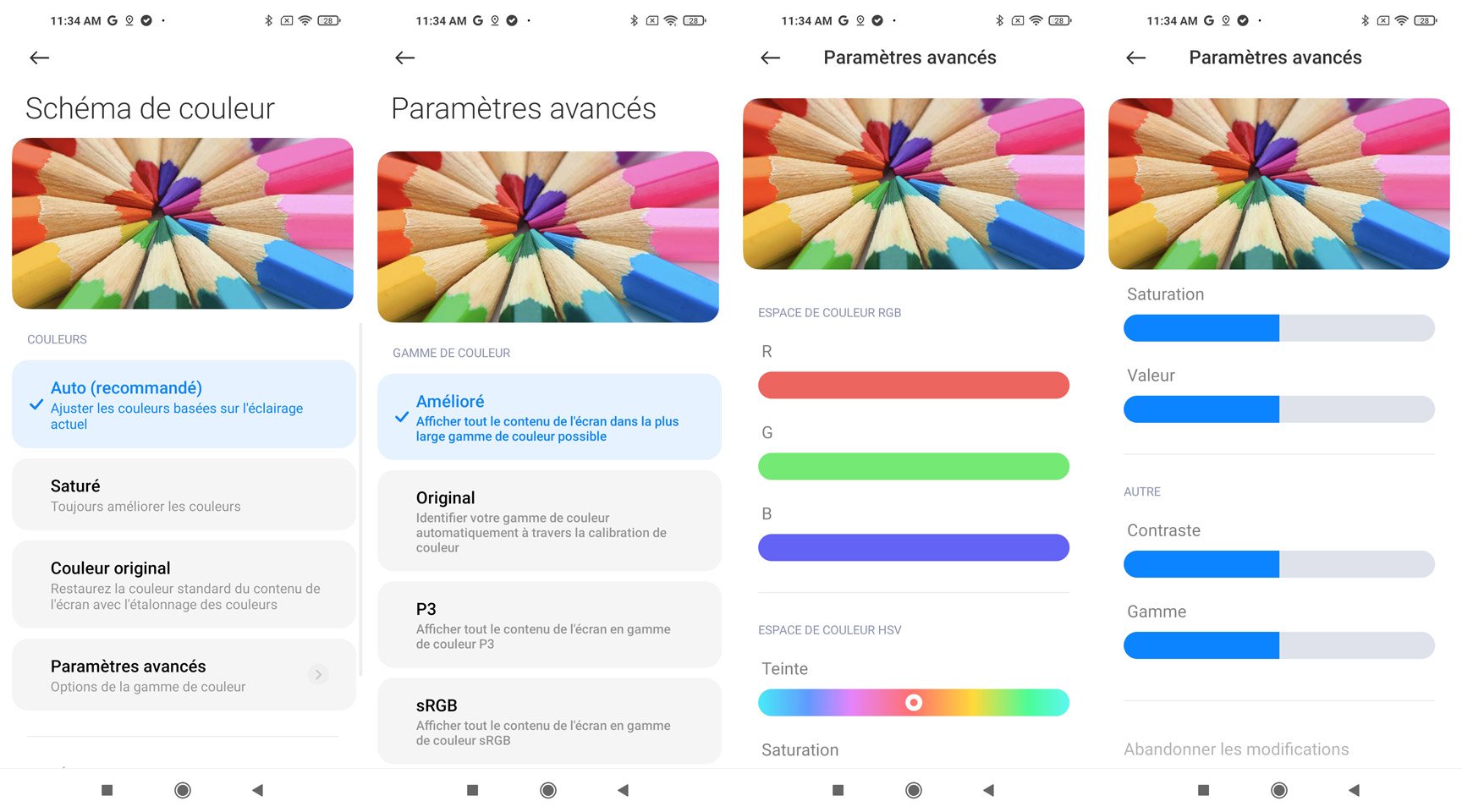 colorimetrie mi 10t pro