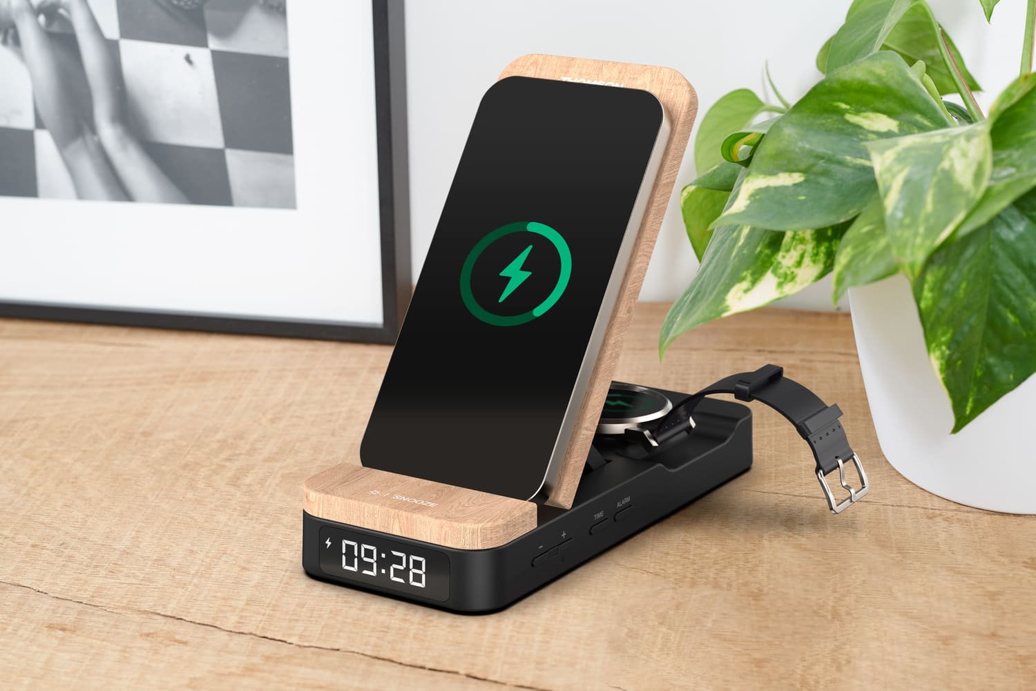 thomson radio réveil chargeur sans fil