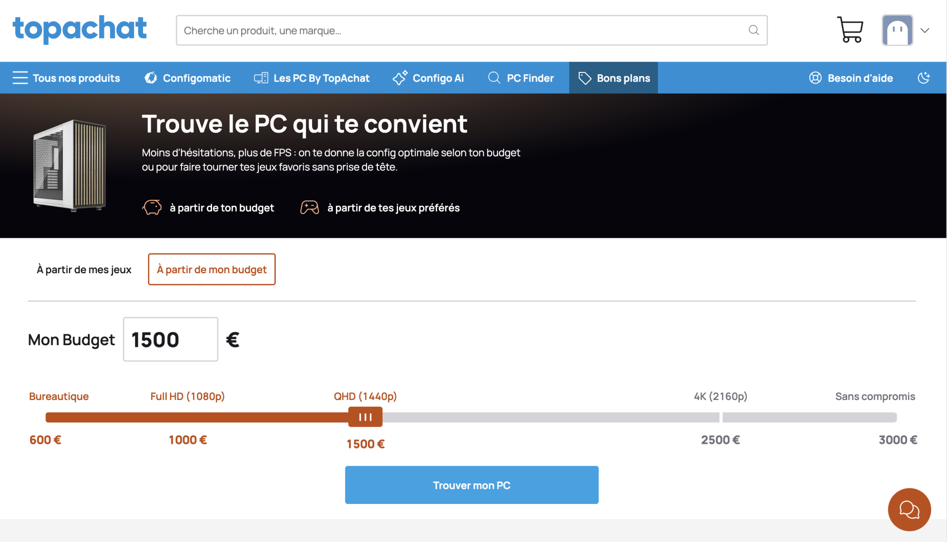 pc finder topachat