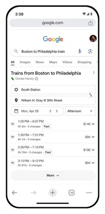 trains google maps