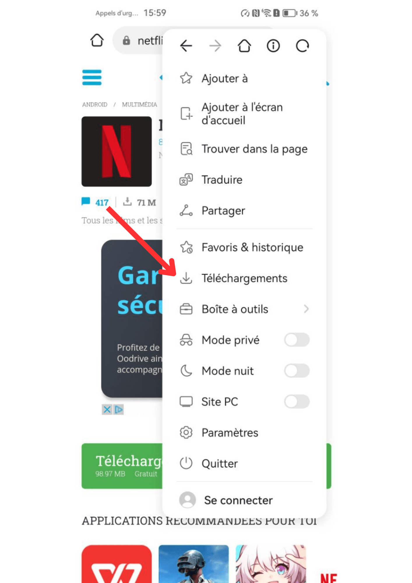 tuto installer une application apk android