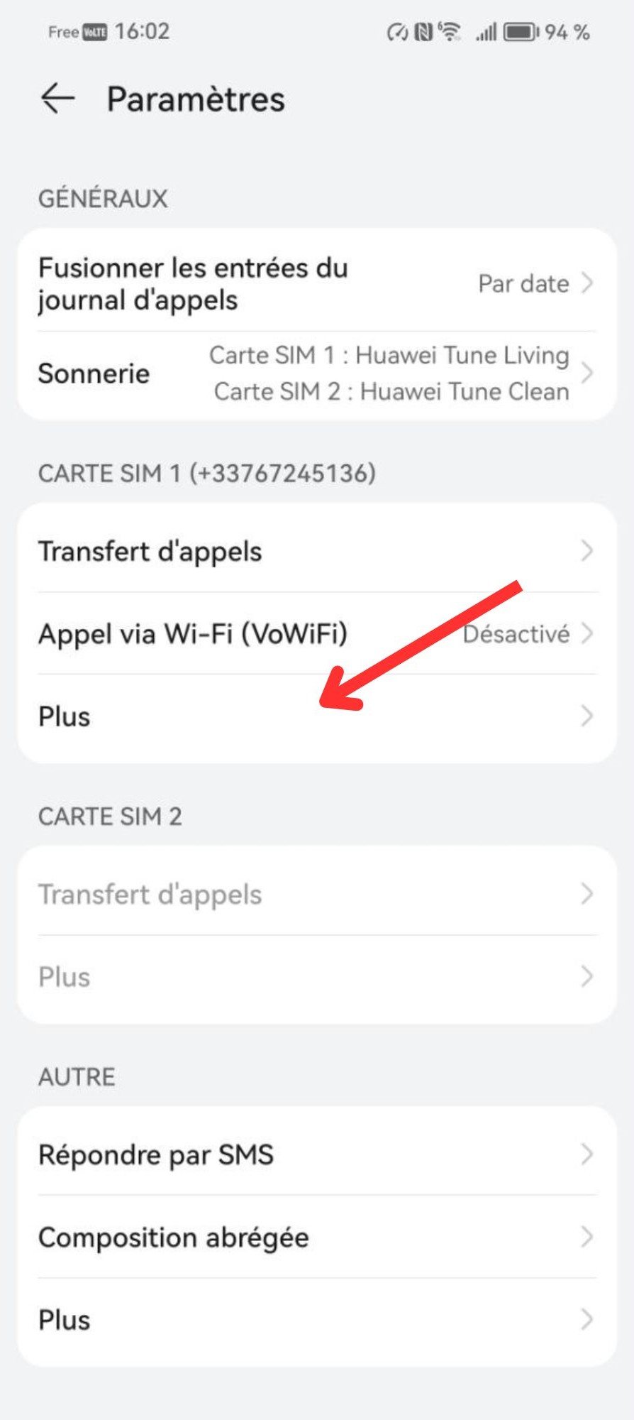tuto appel masqué android