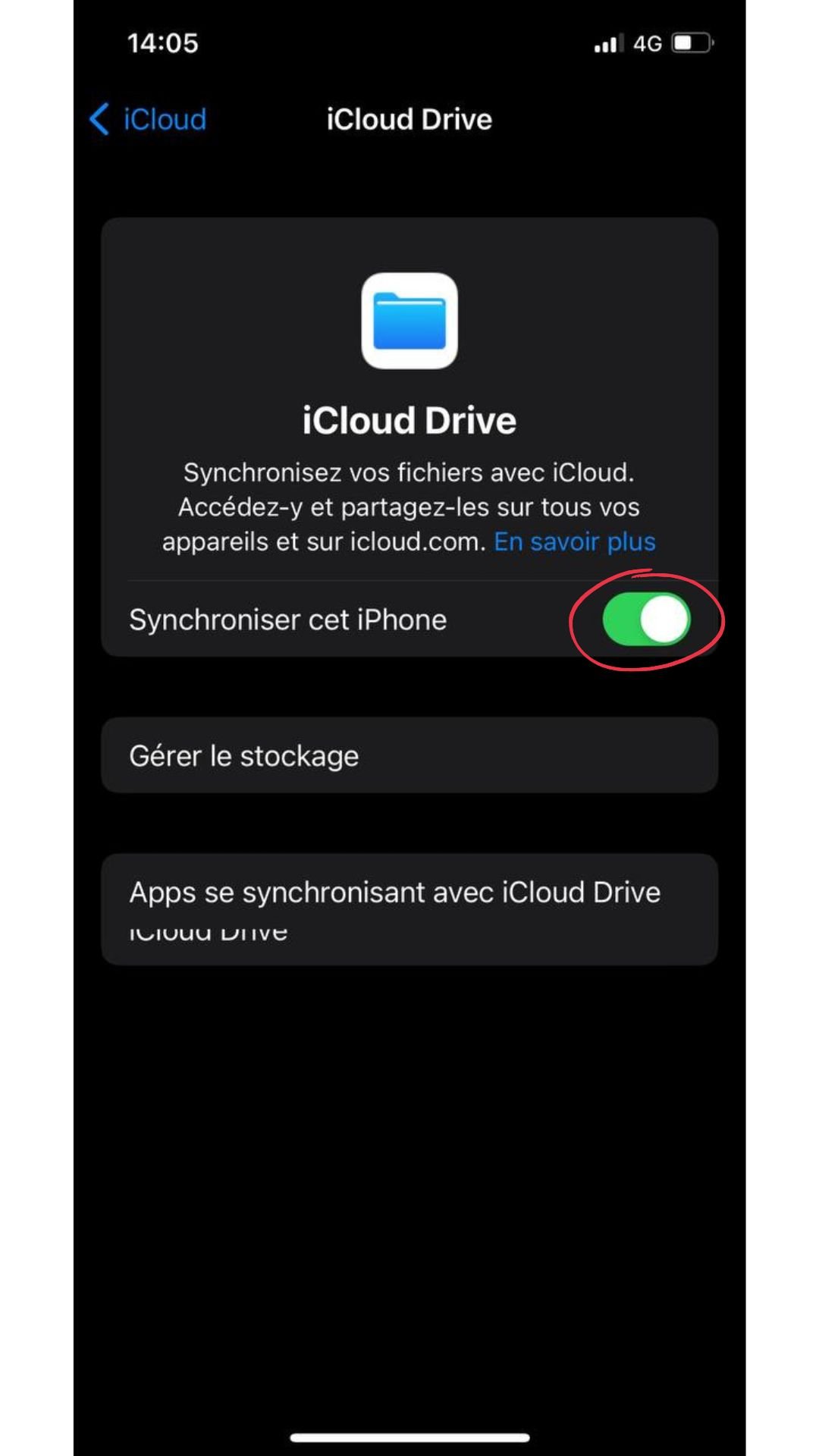 tuto comment désactiver la synchronisation sur iphone