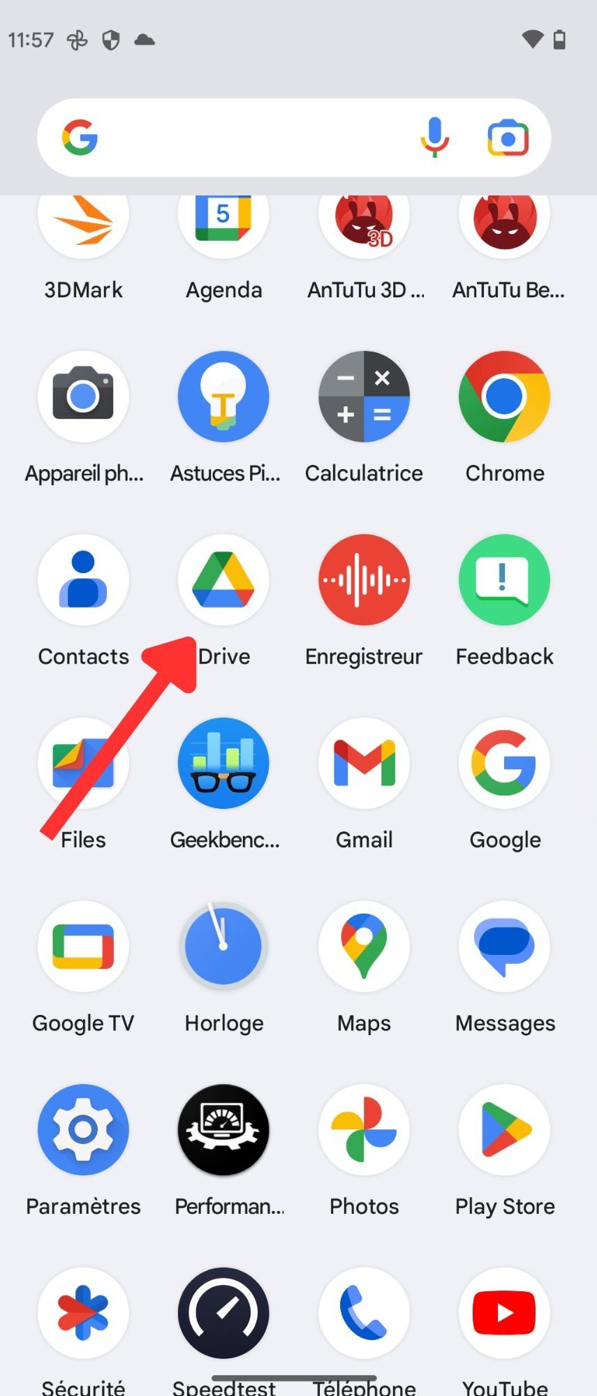 tuto drive sombre android