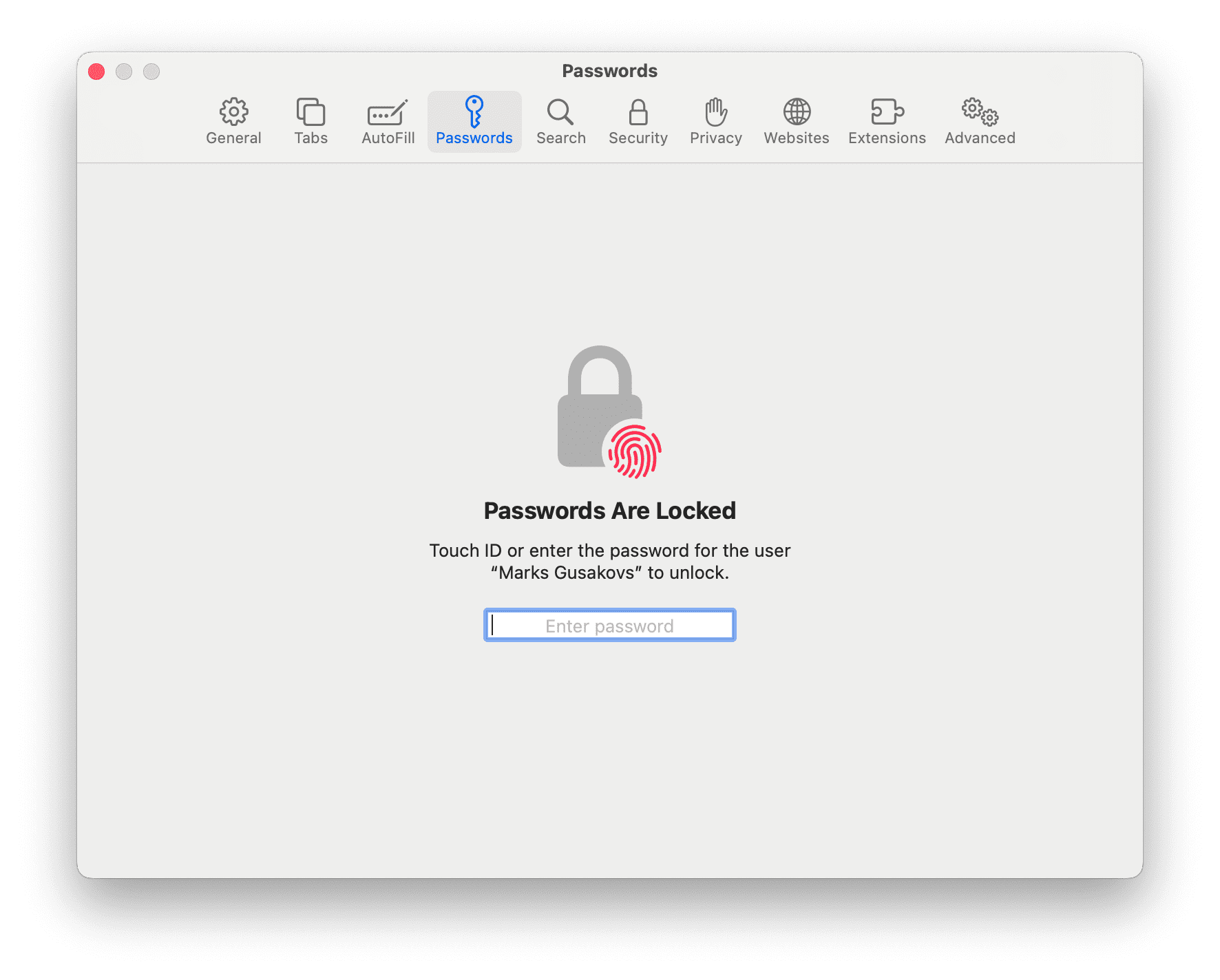 tuto mot de passe sur mac