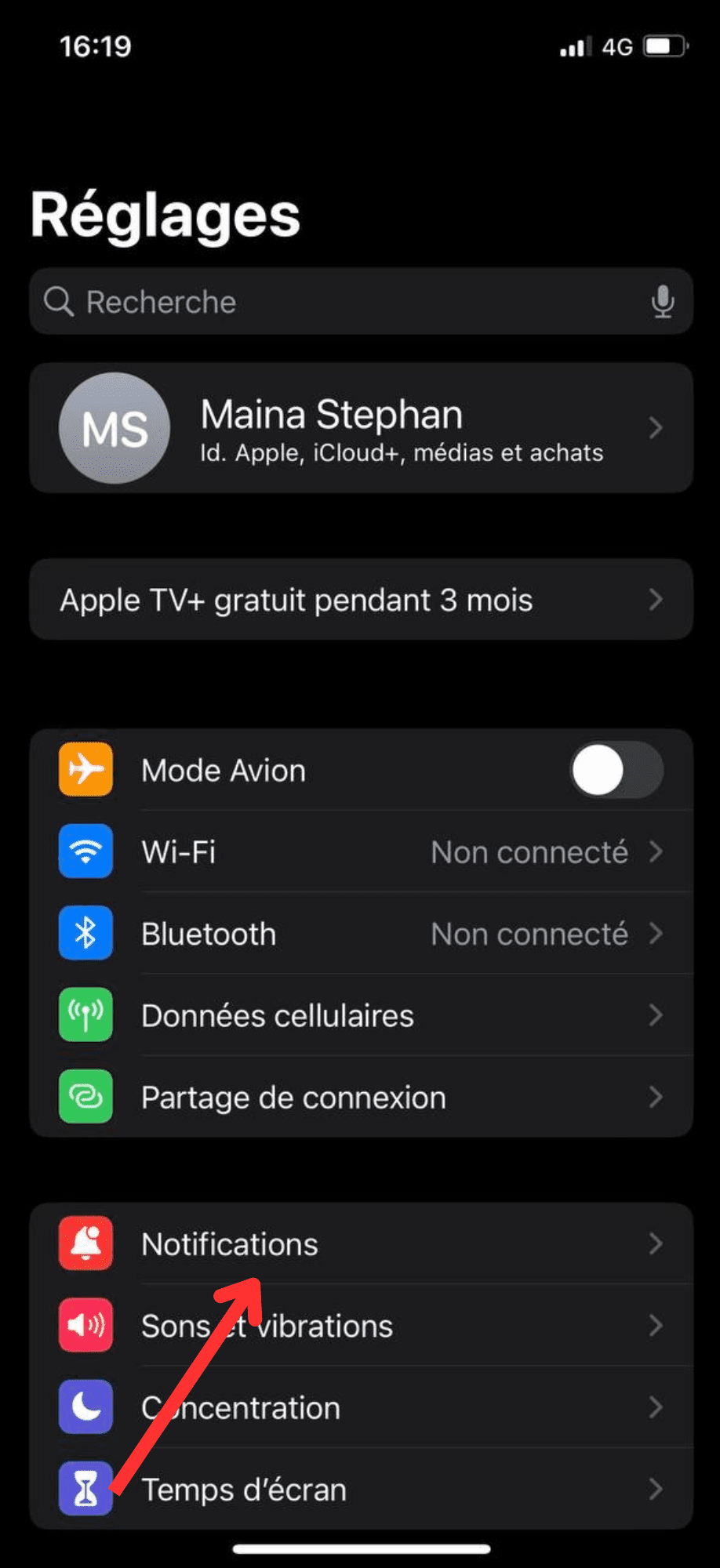 tuto paramétrer les notifications iphone