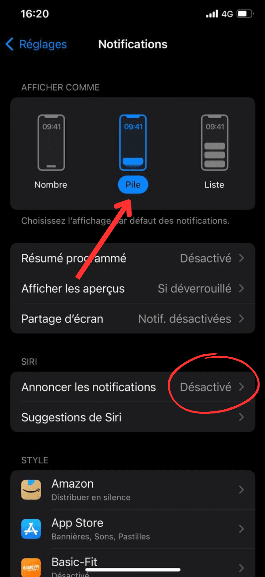 tuto paramétrer les notifications iphone