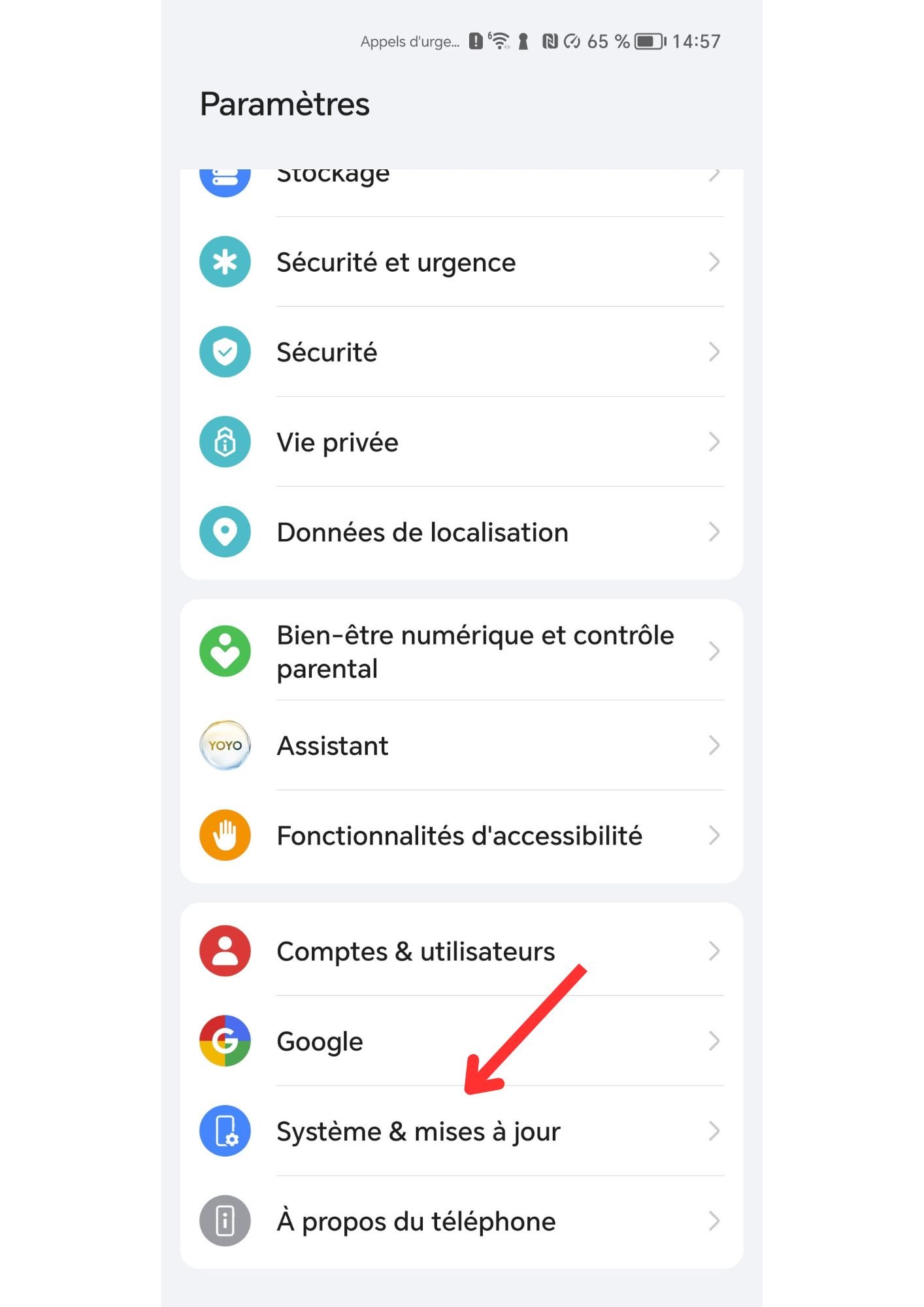 tuto réinitialisation honor