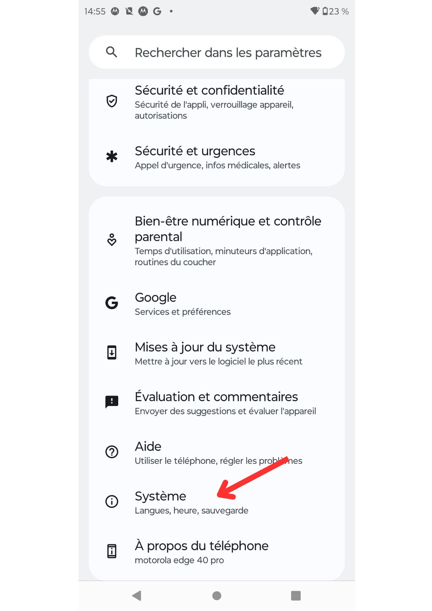 tuto réinitialisation motorola