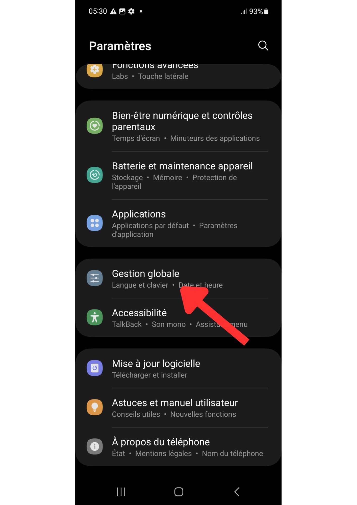 tuto réinitialisation samsung
