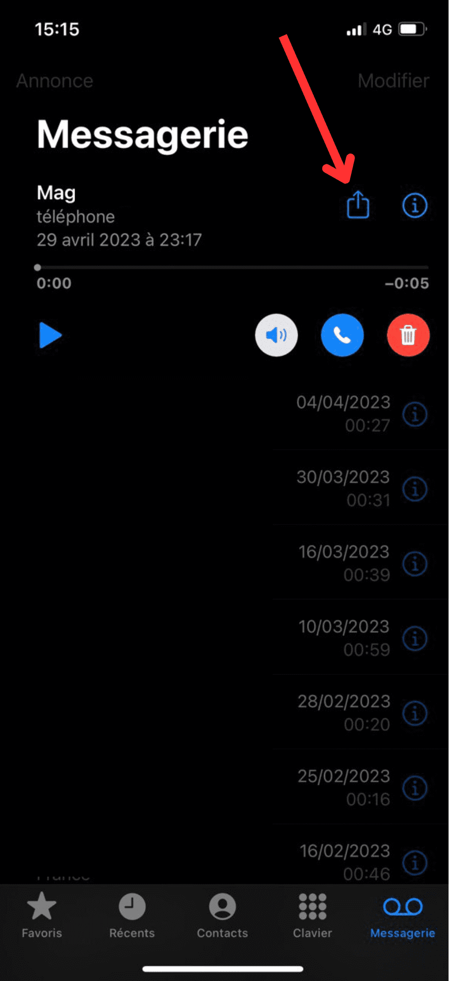tuto sauvegarde message vocaux iphone