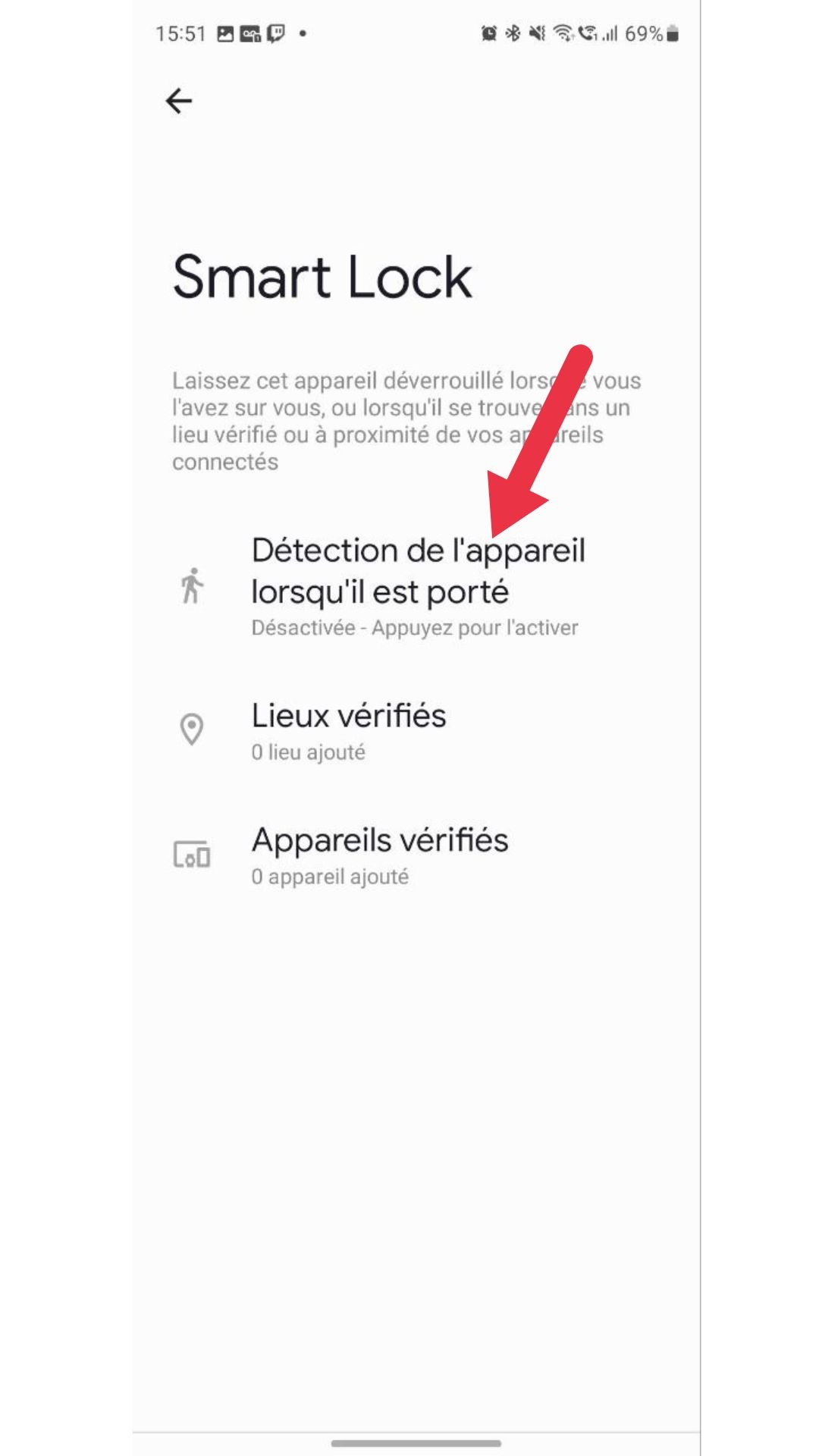 tuto comment activer smartlock