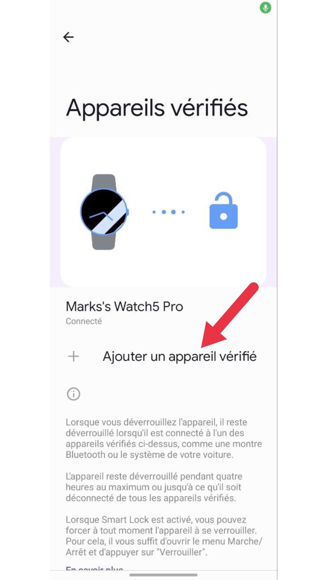 tuto comment activer smartlock