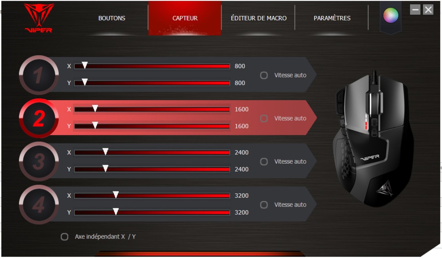 configuration patriot viper v570