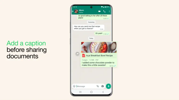 mise à jour whatsapp