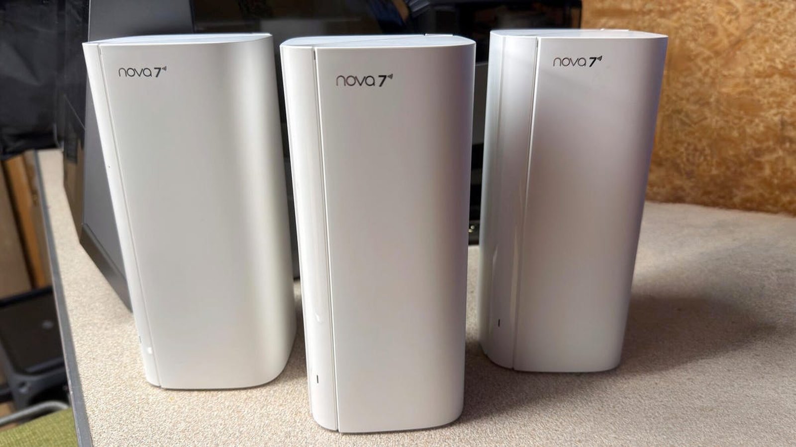Système mesh Wi-Fi 7 Tenda Nova 7 – trio de nœuds blancs