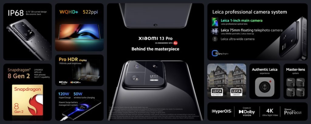 Xiaomi 13, 13 Pro et 13 Lite : Les nouveaux smartphone officialisés