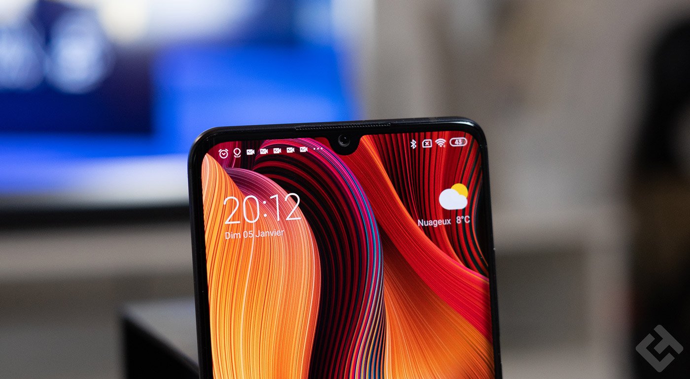 mi note 10 écran