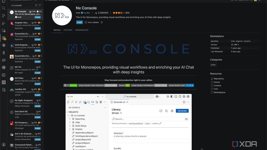 Extension Nx Console marketplace Visual Studio Code faille sécurité