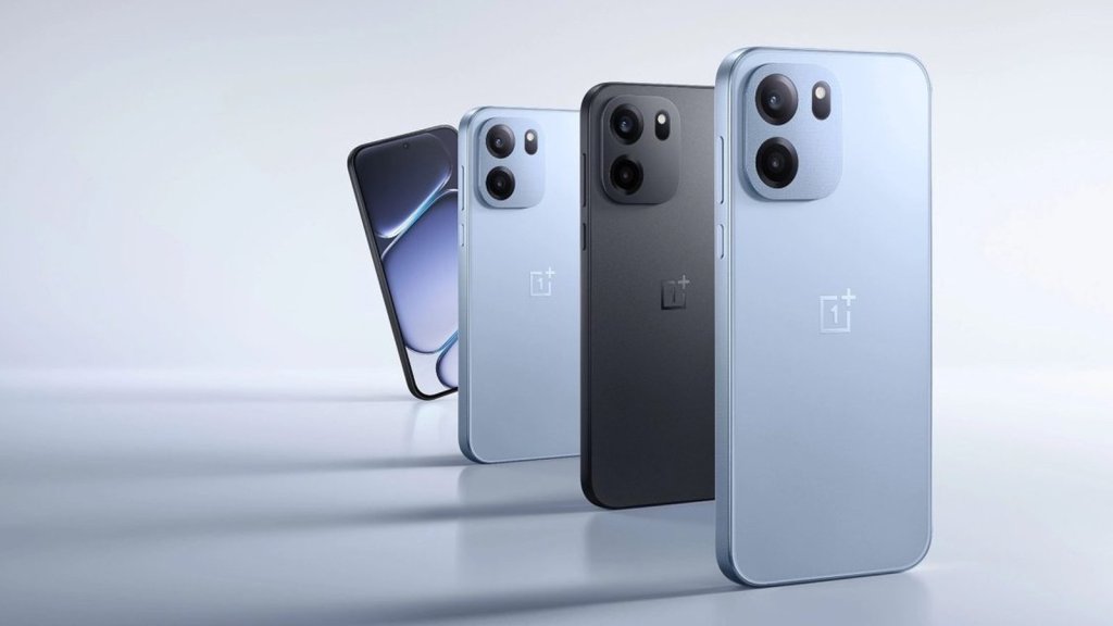 OnePlus Nord CE6 en trois coloris bleu et noir, vue dos