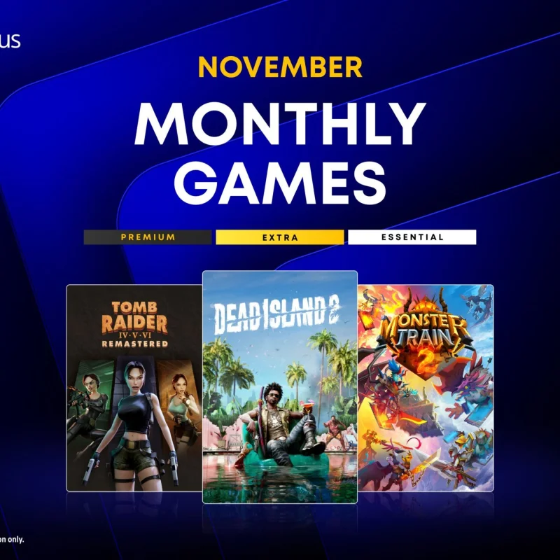 PlayStation Plus en novembre : Dead Island 2, Tomb Raider IV–VI Remastered et Monster Train 2
