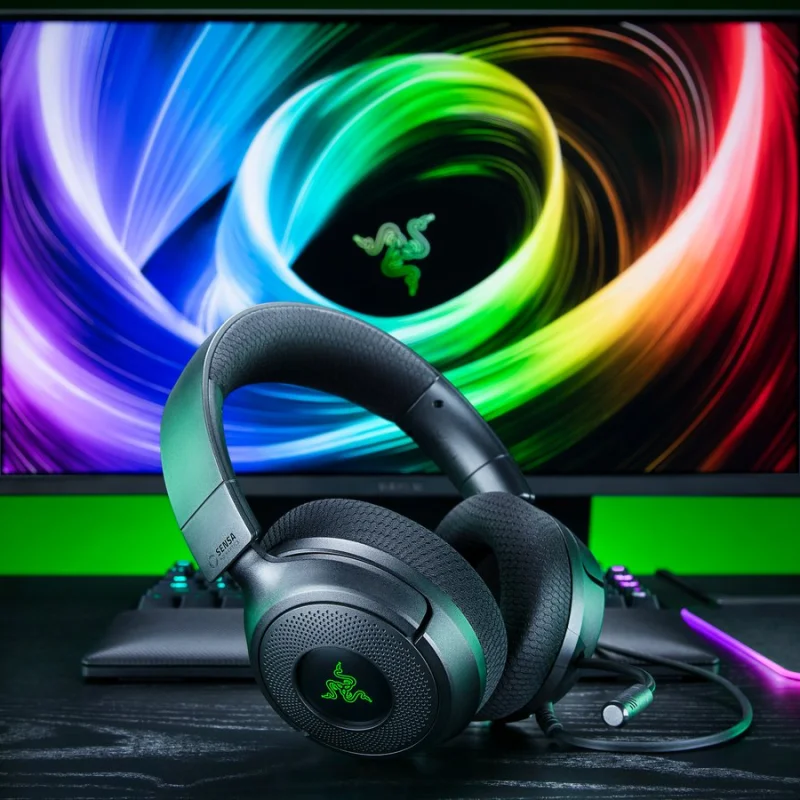 Razer Kraken V4 X Sensa HD Haptics : un casque qui fait ressentir le jeu à 109 €